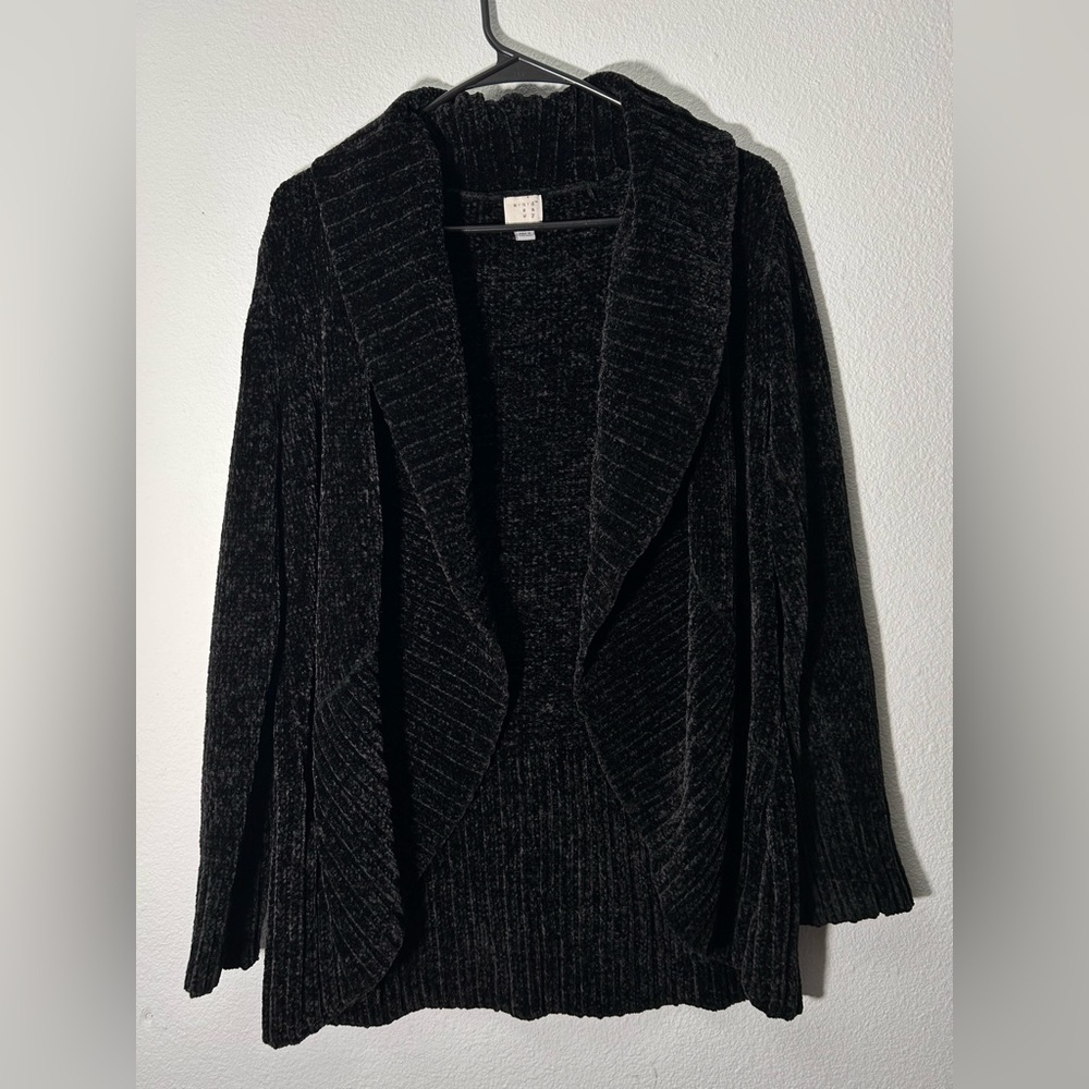 a new day | Women’s Small Ribbed Knit Cuff Chenille Cardigan Sweater